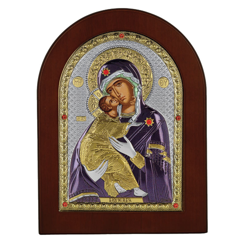 Icoana Maica Domnului Vladimir 10x14cm Auriu Color ClassGifts