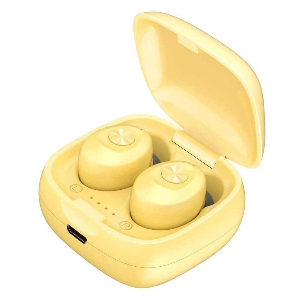 Casti XG12 TWS 5.0 culoare galbena