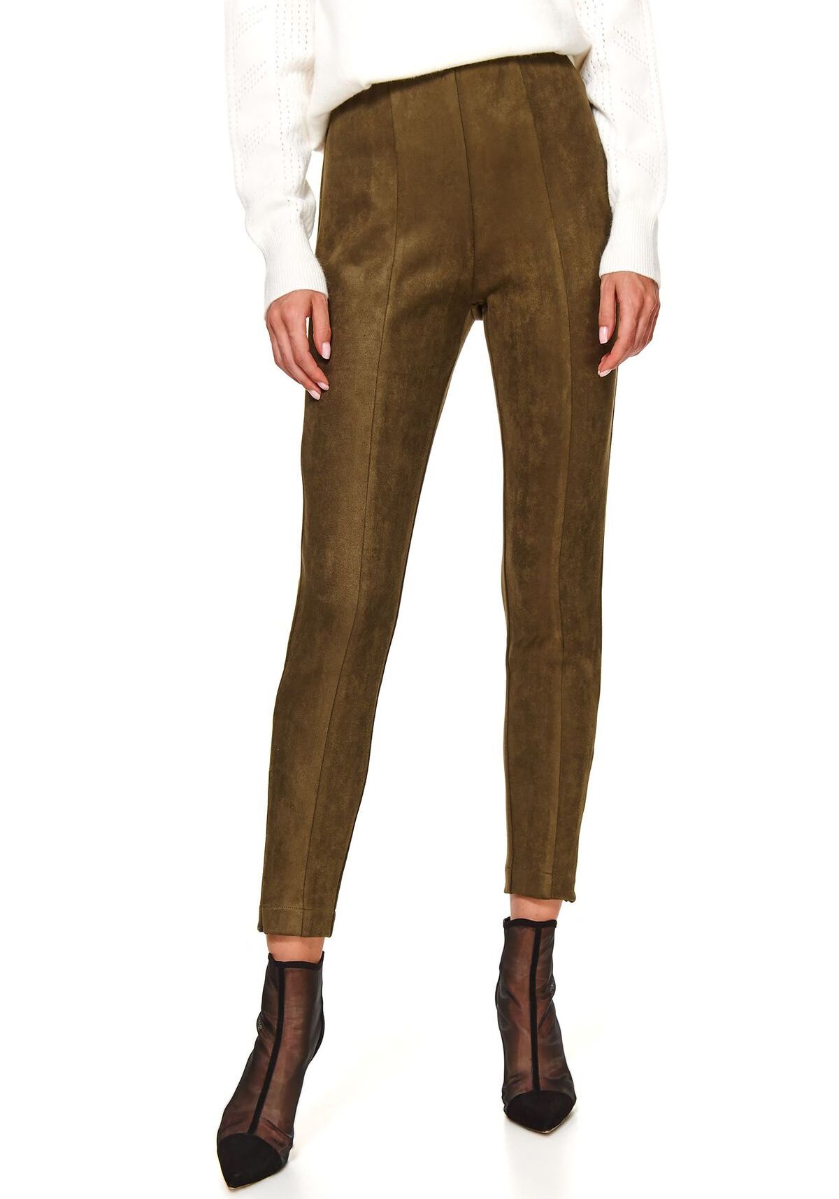 Pantaloni femei, TOP SECRET, SSP3662, Verde