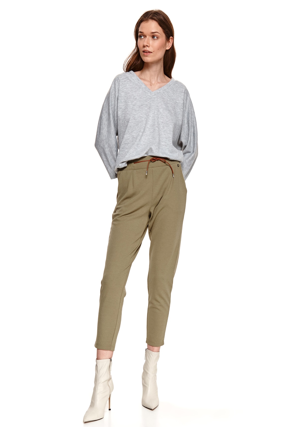 Pantaloni femei, TOP SECRET, SSP3695, Verde