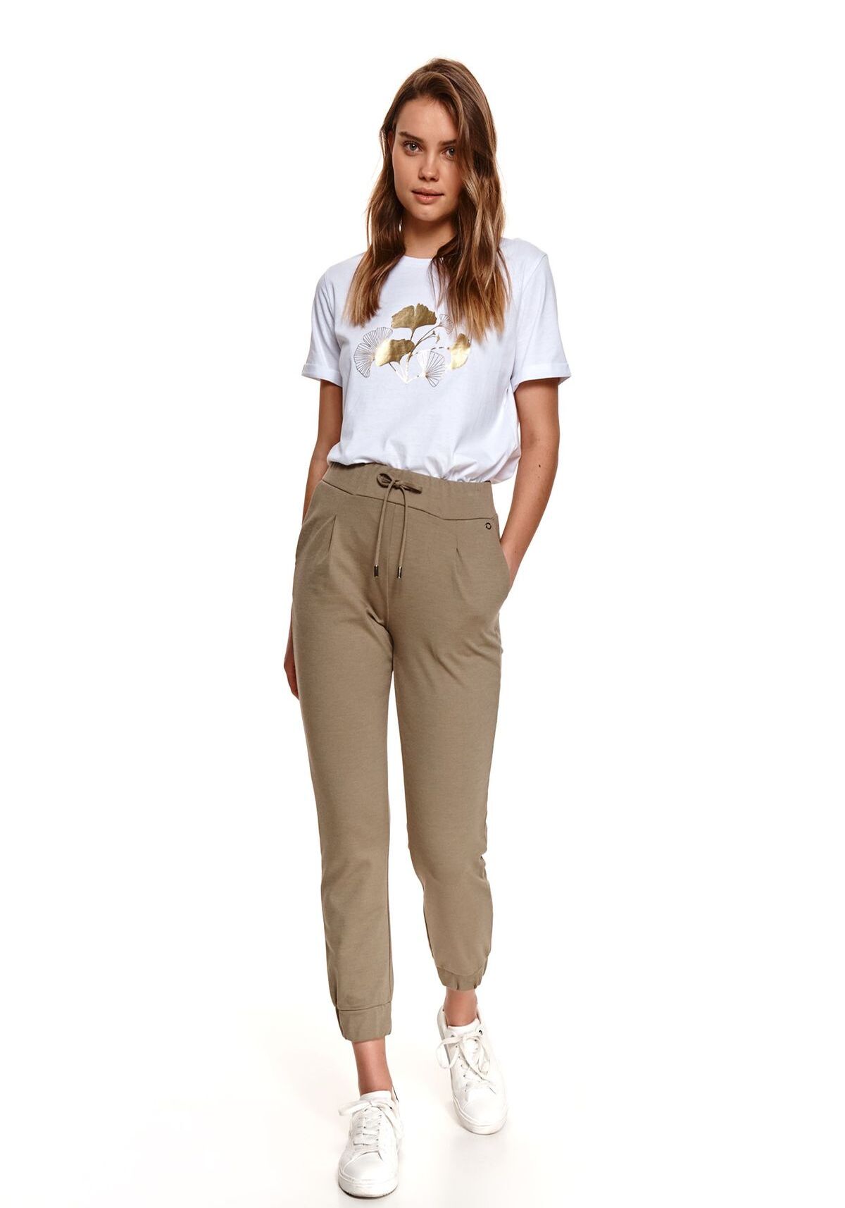 Pantaloni femei, TOP SECRET, SSP3762, Verde