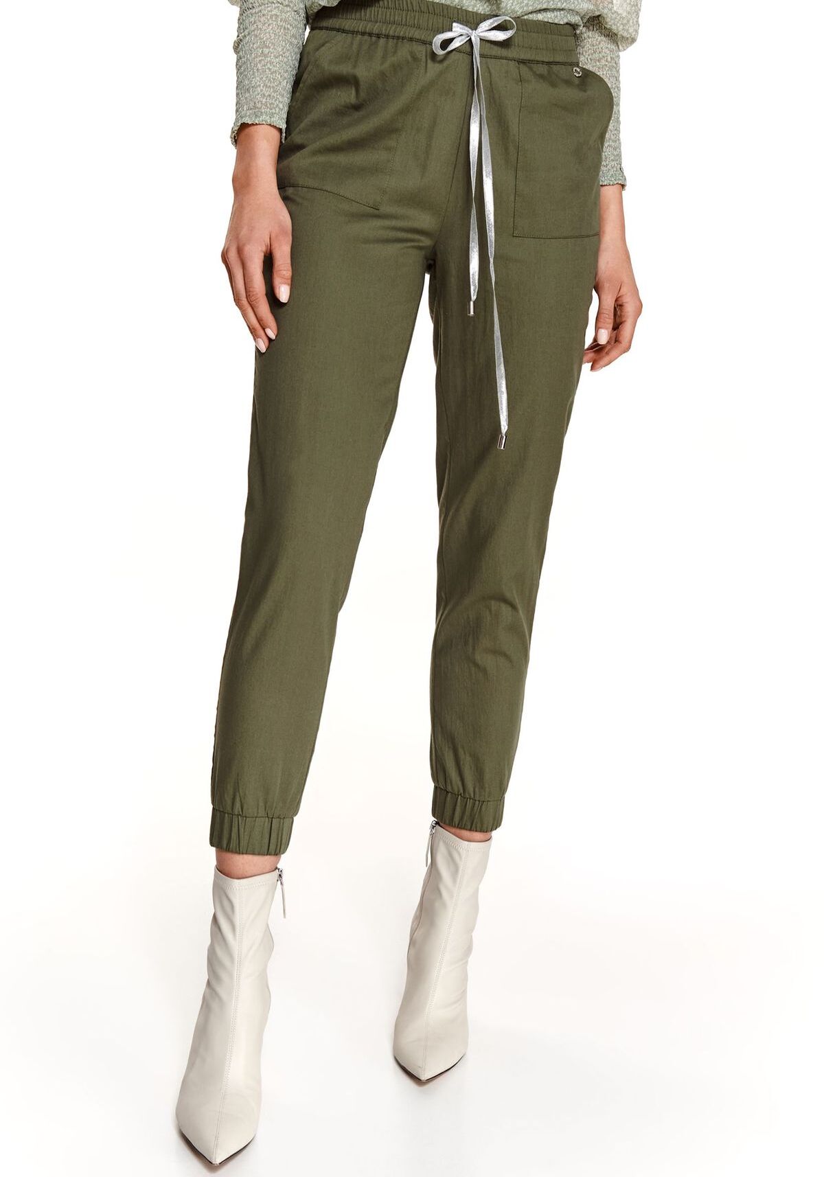Pantaloni femei, TOP SECRET, SSP3696, Verde
