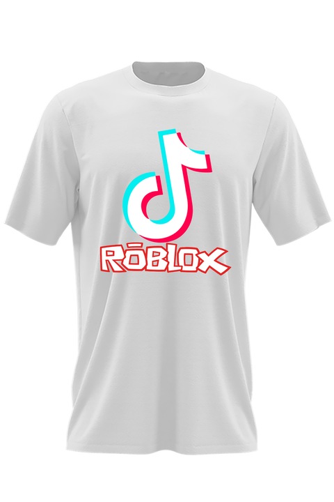 Мъжка тениска Roblox Gaming Tiktok, Бял