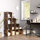 Biblioteca, VASAGLE, 10 compartimente 129.5-29-129.5 cm, Maro inchis vintage LBC10BX