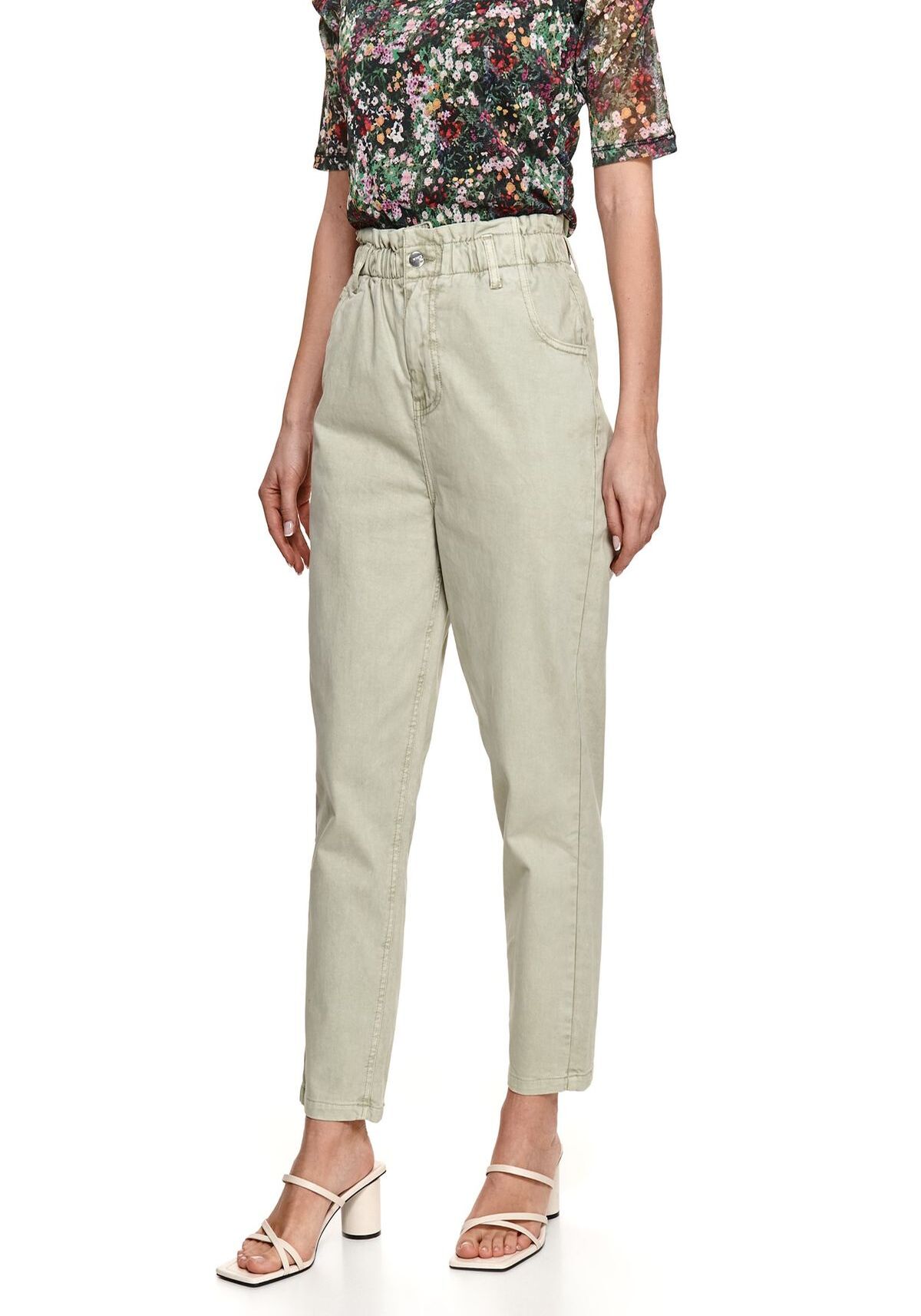 Pantaloni femei, TOP SECRET, SSP3775, Bej