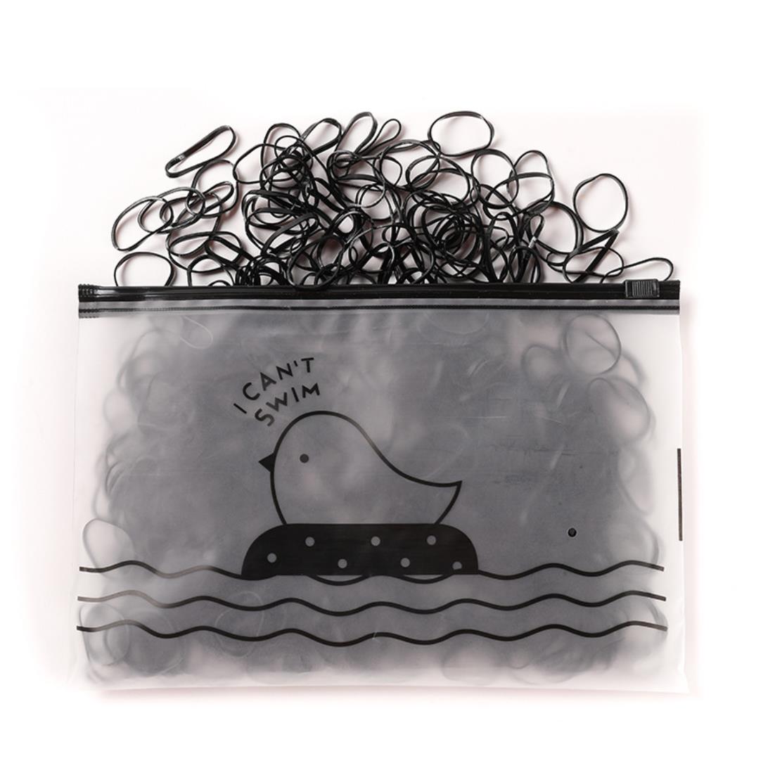 Set 1000 elastice YWD-FMM, Cauciuc, Negru