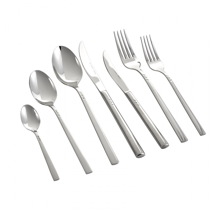 Set 84 tacamuri pentru 12 persoane All Star, Karaca, Otel inoxidabil, Argintiu