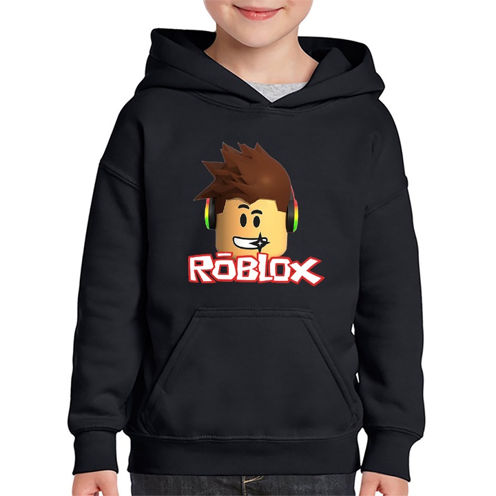 Gyermek pulóver, Roblox Game Player, Fekete