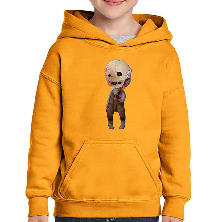 Hanorac copii Dead by Daylight Trapper Horror Game, Portocaliu