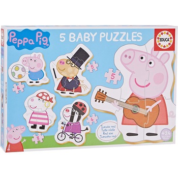 Puzzle Educa, MPepa Pig și prietenii, 2 ani Puzzle Educa, MPepa Pig și prietenii, 2 ani