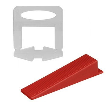 Set 500 clipsuri - 1 mm si 100 pene, sistem nivelare gresie Set 500 clipsuri - 1 mm si 100 pene, sistem nivelare gresie