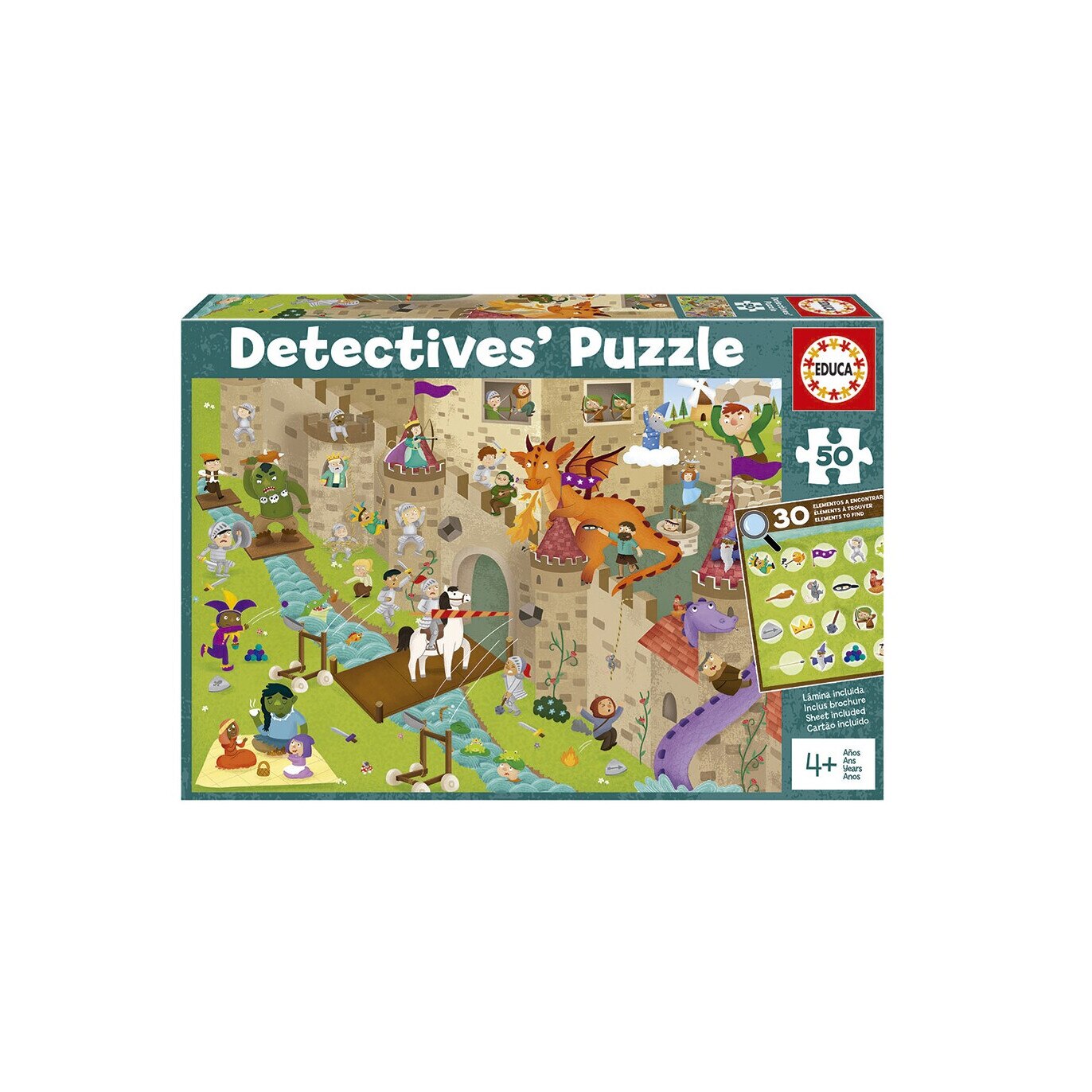 Puzzle Educa, Detectivi, 50 piese