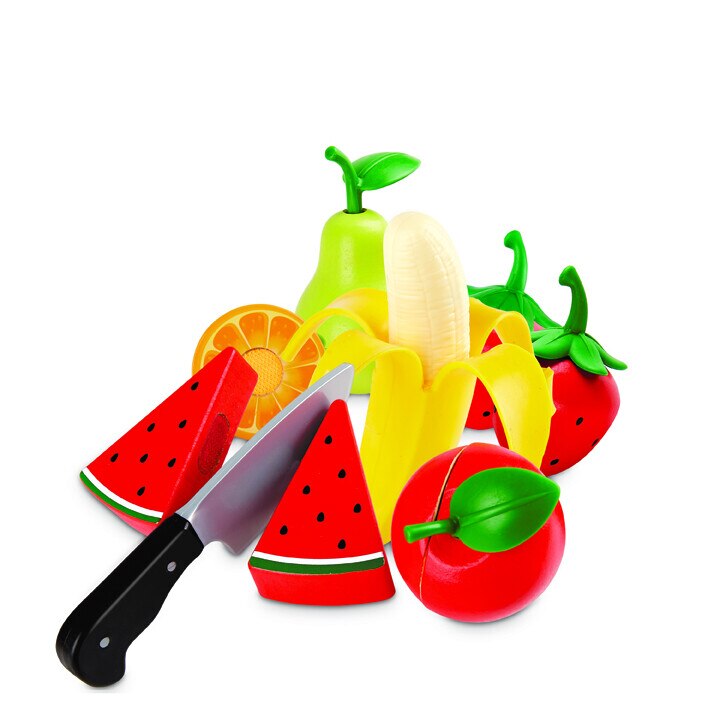 Set jucarii de lemn Hape, Fruit, Multicolor