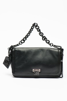 Steve Madden, Geanta cu barete din lant Axell, Negru Steve Madden, Geanta cu barete din lant Axell, Negru