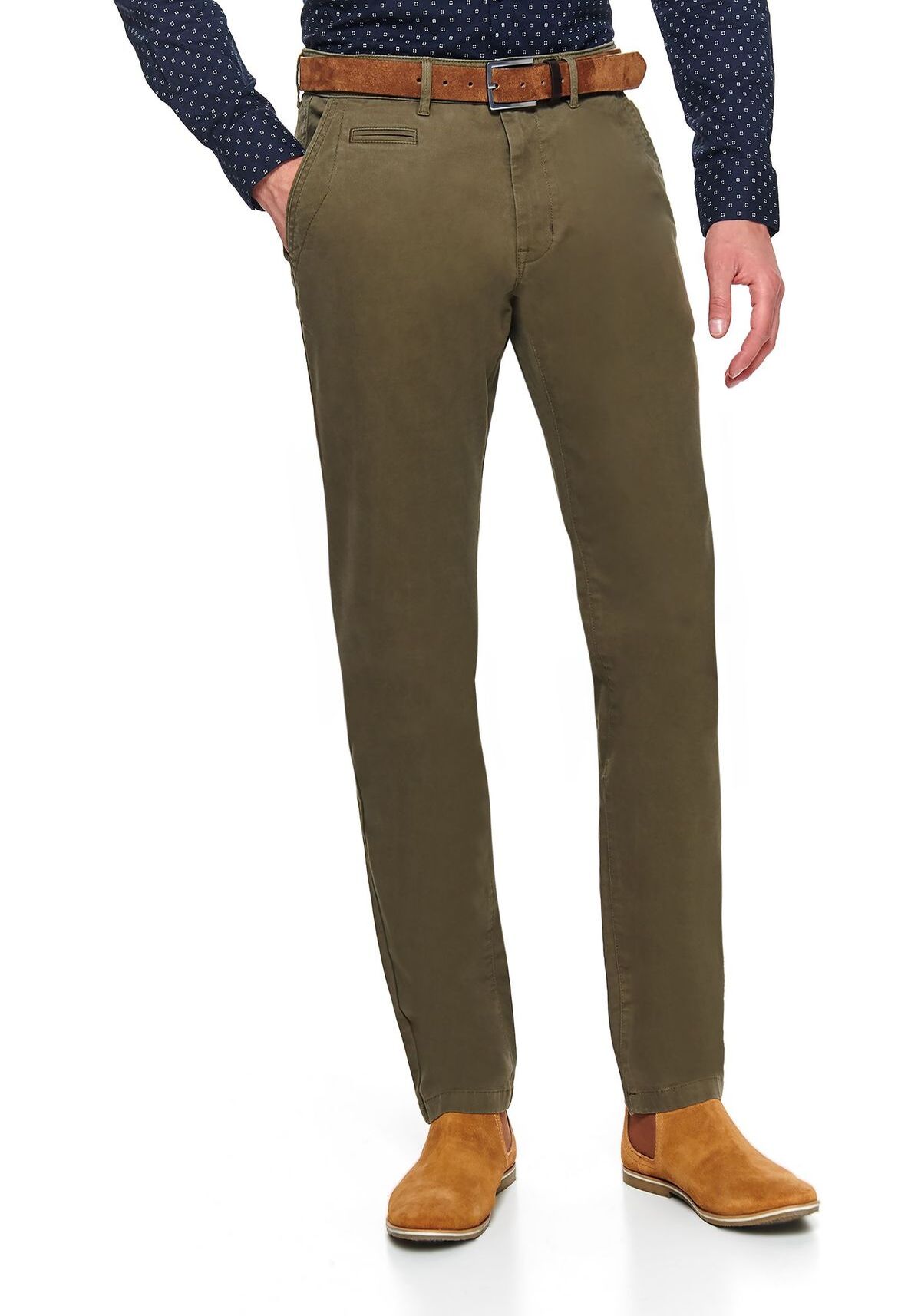 Pantaloni barbati, TOP SECRET, SSP3443, Verde