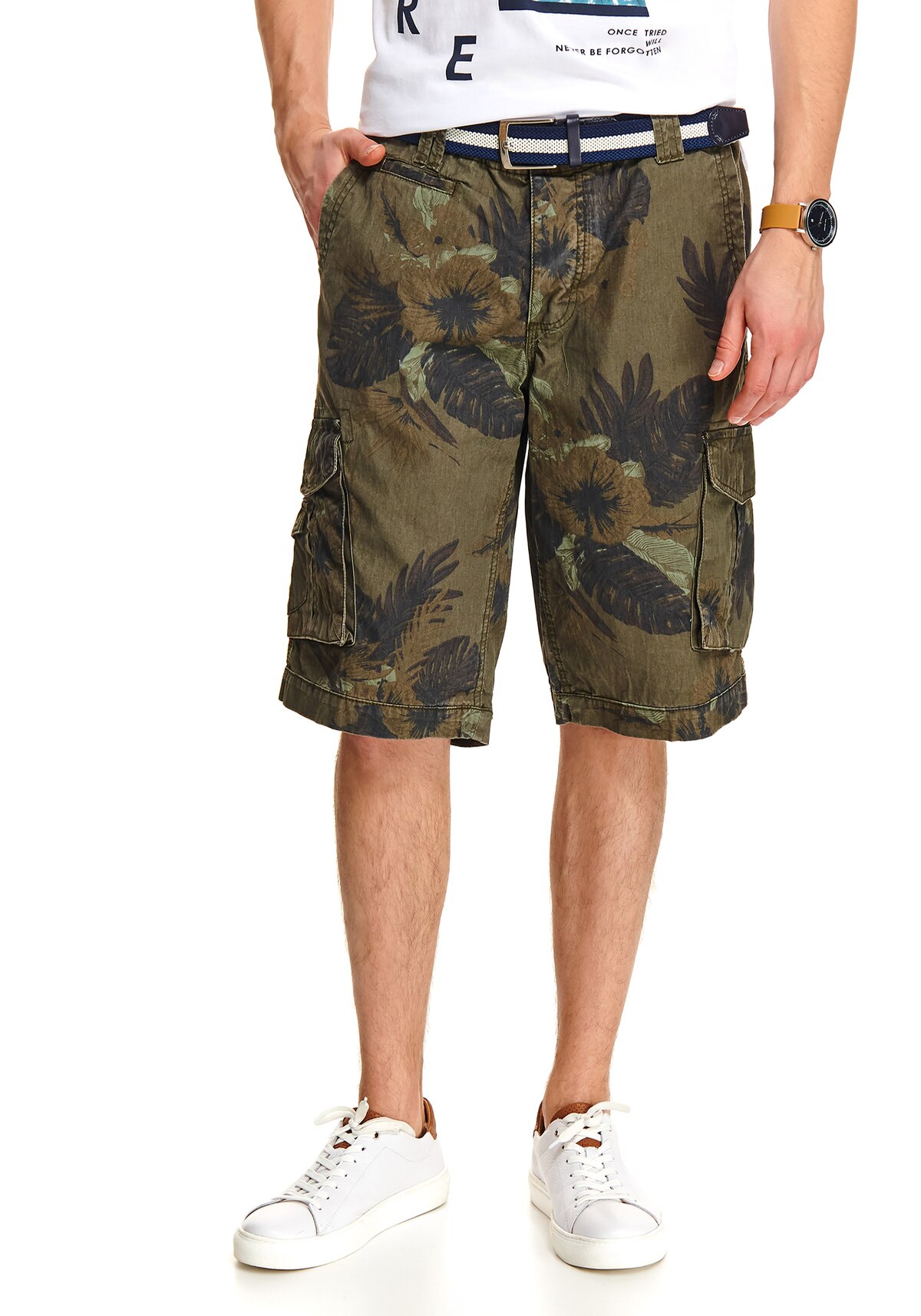 Pantaloni scurti barbati, TOP SECRET, SSZ0981, Verde, 31