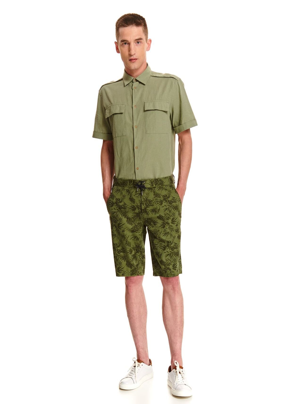 Pantaloni scurti barbati, TOP SECRET, SSZ1036, Verde