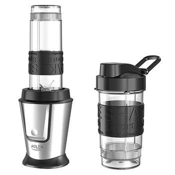 Blender cu 2 Recipiente Portabile cu Capac Adler AD 4081, 500 W, 570 ml si 400 ml Blender cu 2 Recipiente Portabile cu Capac Adler AD 4081, 500 W, 570 ml si 400 ml
