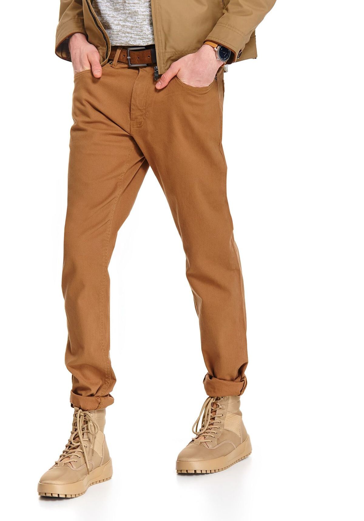 Pantaloni barbati, TOP SECRET, SSP3465, Bej