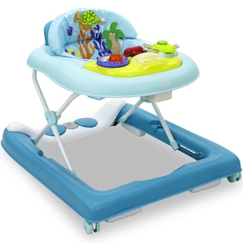 Premergator cu jucarii si sunete Asalvo Andador Ocean, Albastru Premergator cu jucarii si sunete Asalvo Andador Ocean, Albastru