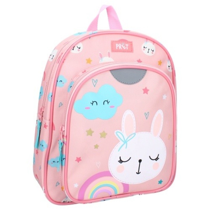 Nyuszis ovis hátizsák 2 rekeszes - Prét little smiles