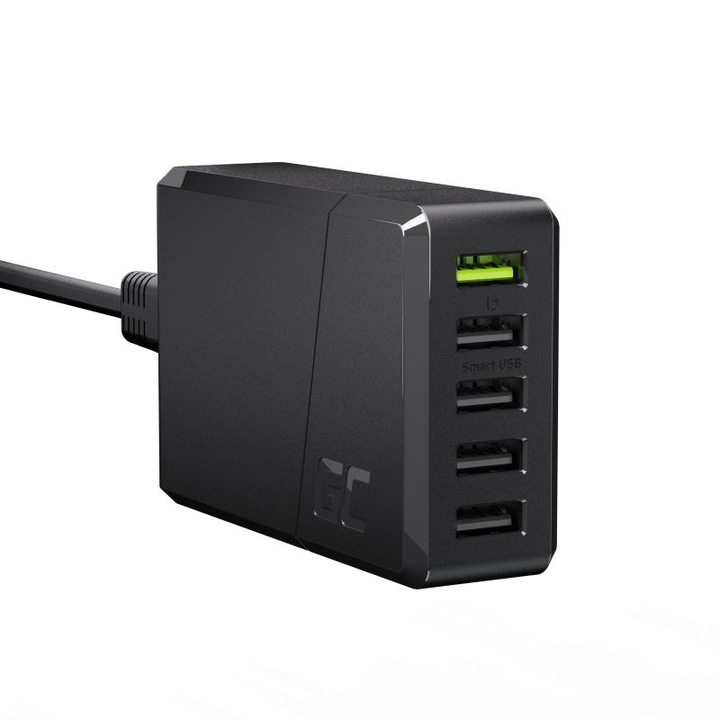 Green Cell ChargeSource 5 hálózati töltő 5xUSB, 52W (CHARGC05) (CHARGC05)