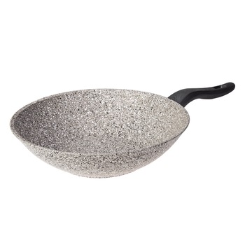 Tigaie Wok, Karaca, Dark Silver, 28 cm, 3 l, invelis antiaderent din Granit, Gri inchis Tigaie Wok, Karaca, Dark Silver, 28 cm, 3 l, invelis antiaderent din Granit, Gri inchis