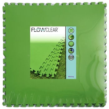 Protectie podea piscina, Bestway, Polietilena, 81 x 81 cm, Verde Protectie podea piscina, Bestway, Polietilena, 81 x 81 cm, Verde
