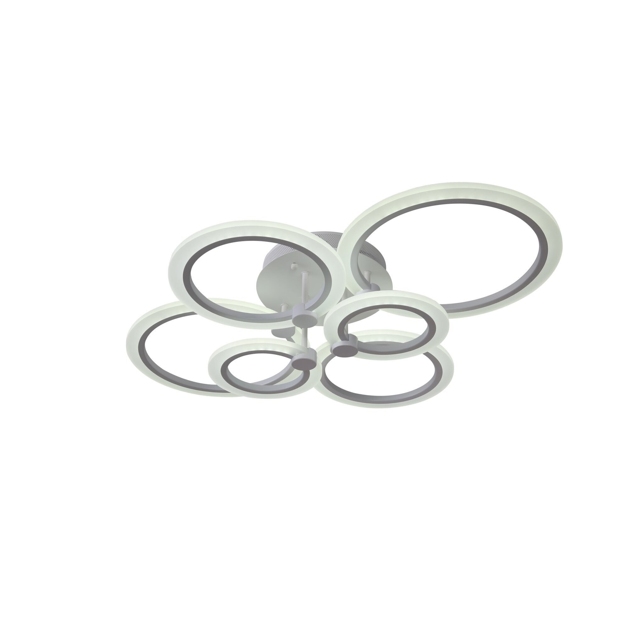 Lustra LED - Circle Design 6 Cercuri cu Telecomanda Reglarea intesitatii luminii si a culorii