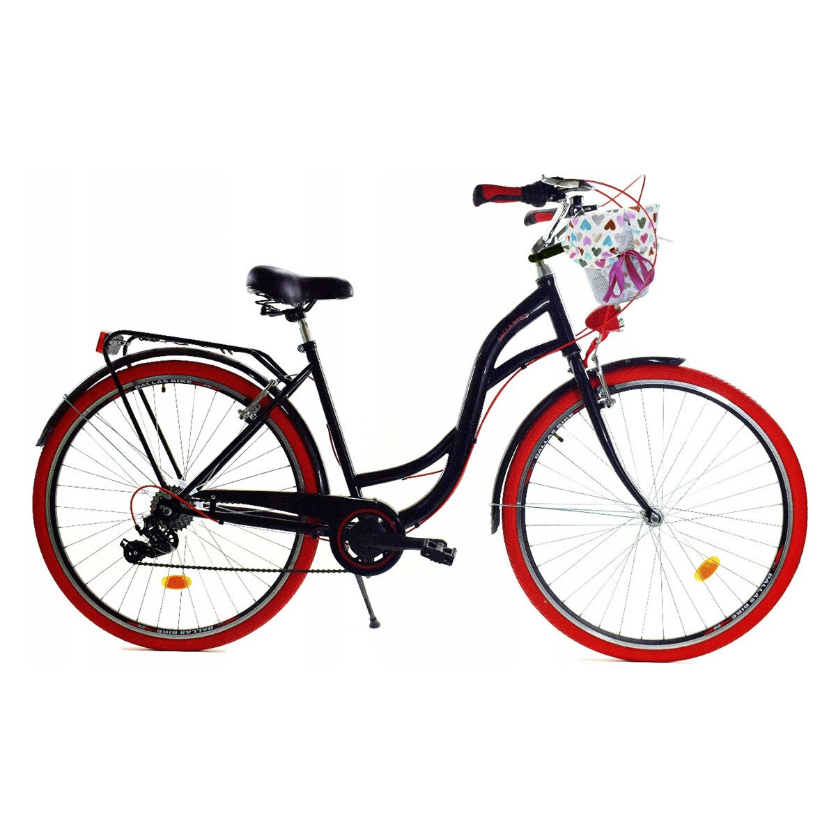 Bicicleta Dama cu cos Dallas City, 160-185 cm inaltime, Roata 28
