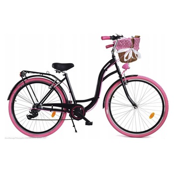 Bicicleta Dama cu cos rachita Dallas City, 160-185 cm inaltime, Roata 28 Bicicleta Dama cu cos rachita Dallas City, 160-185 cm inaltime, Roata 28