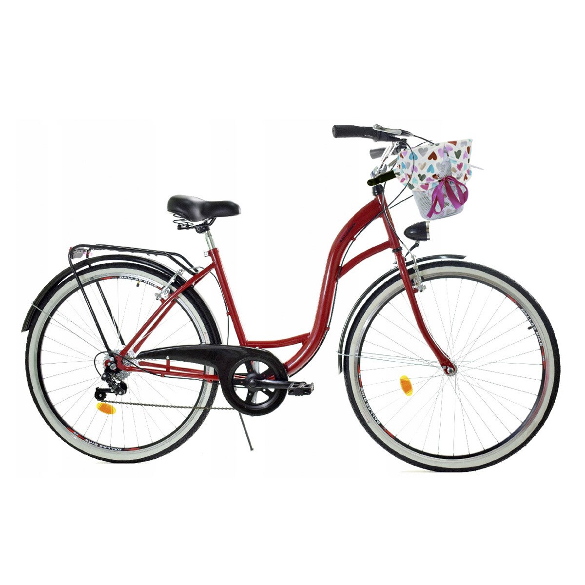 Bicicleta Dama cu cos Dallas City, 160-185 cm inaltime, Roata 28