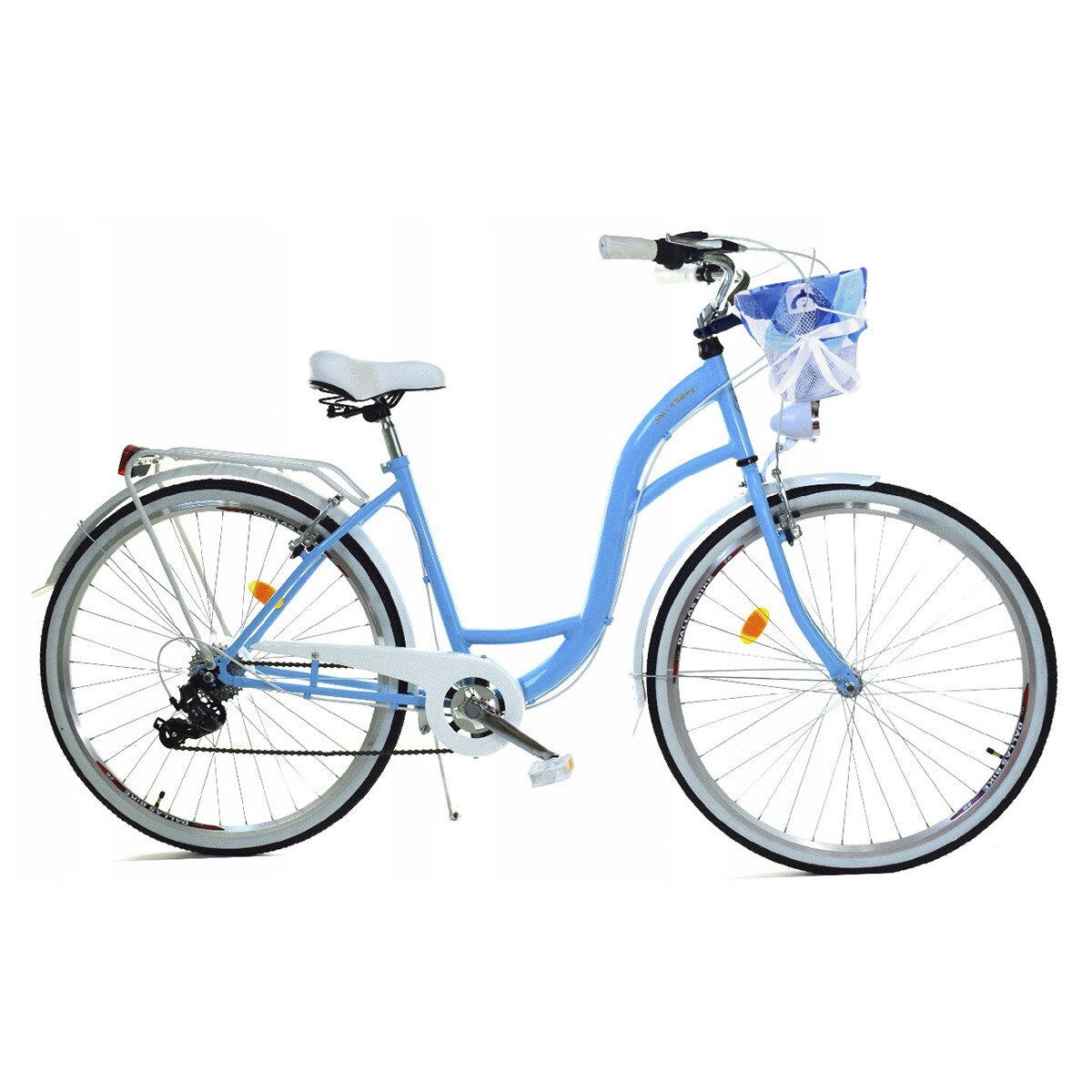 Bicicleta Dama cu cos Dallas City, 160-185 cm inaltime, Roata 28