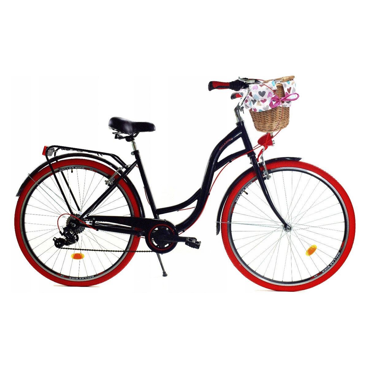 Bicicleta Dama cu cos rachita Dallas City, 160-185 cm inaltime, Roata 28