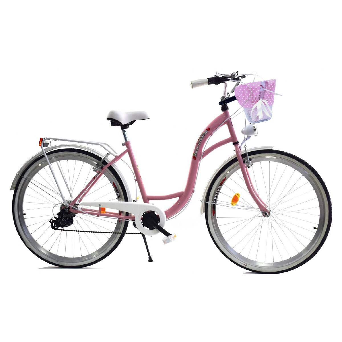 Bicicleta Dama cu cos Dallas City, 160-185 cm inaltime, Roata 28