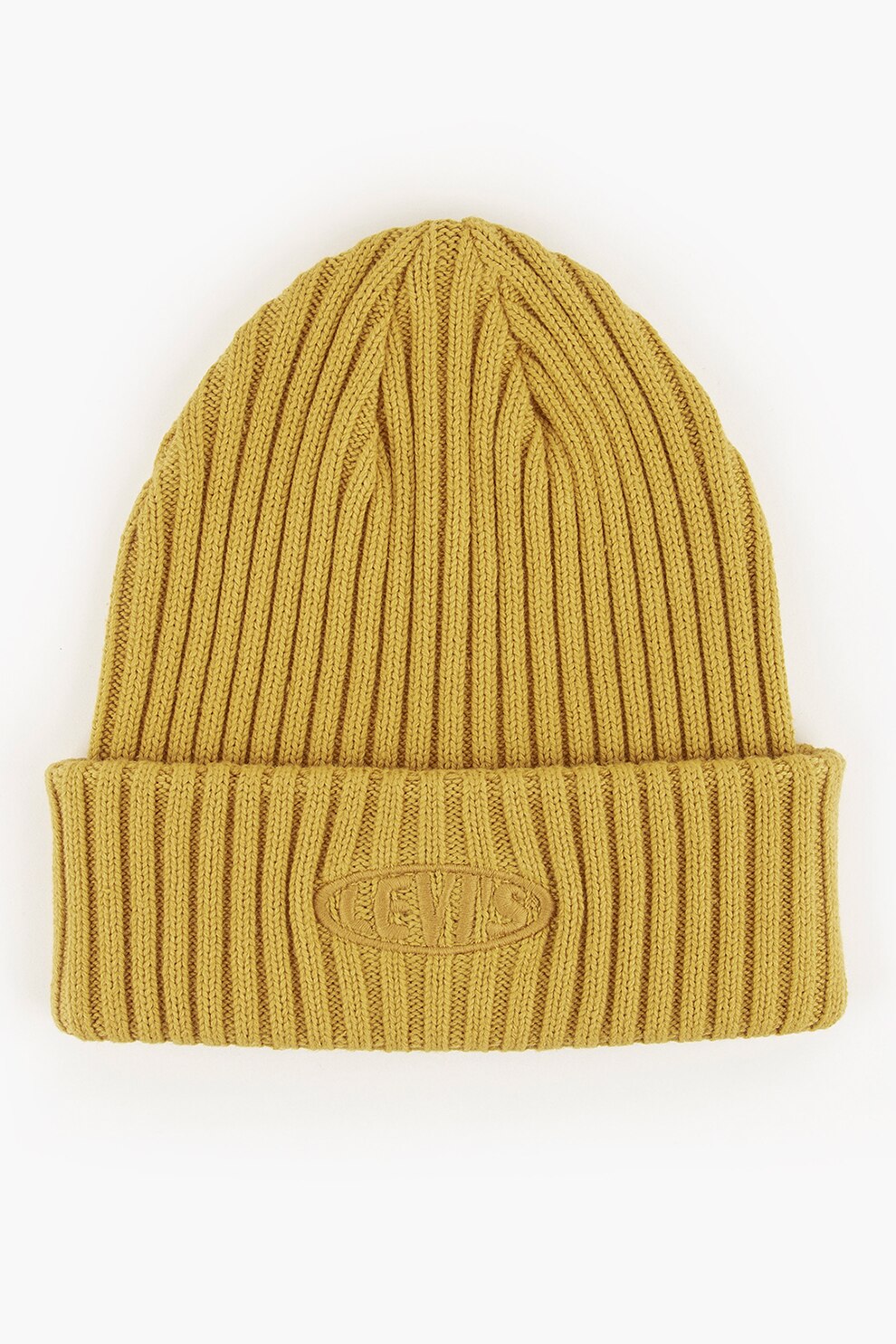 Levi's, Caciula striata cu logo brodat, Galben sofran