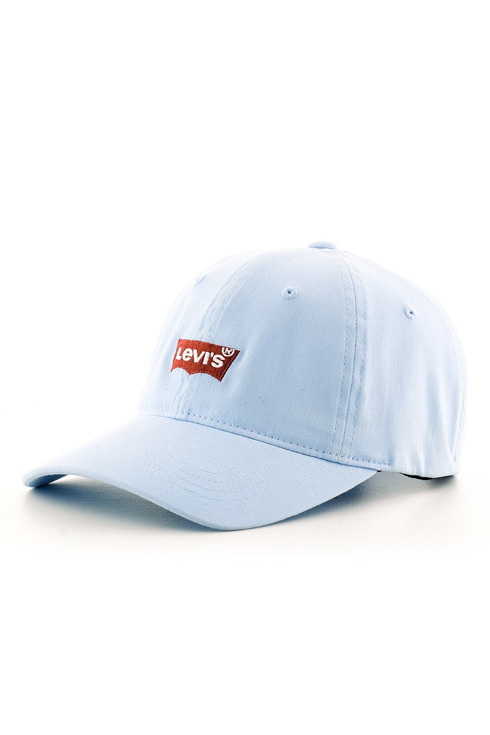 Levi's, Sapca baseball cu logo Batwing, Albastru pastel