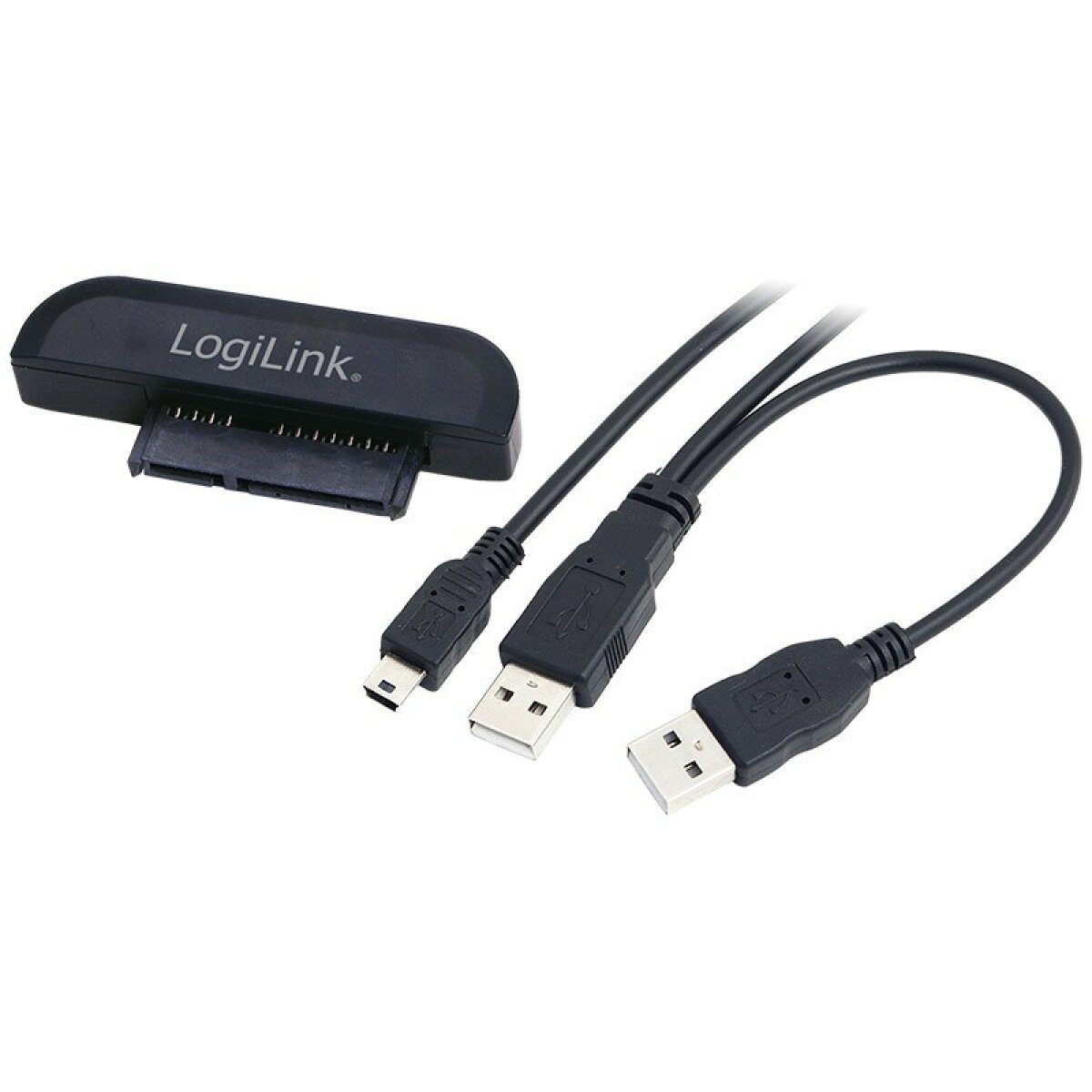 CABLU USB LOGILINK adaptor, USB 2.0 (T) la S-ATA (T), negru, AU0011A