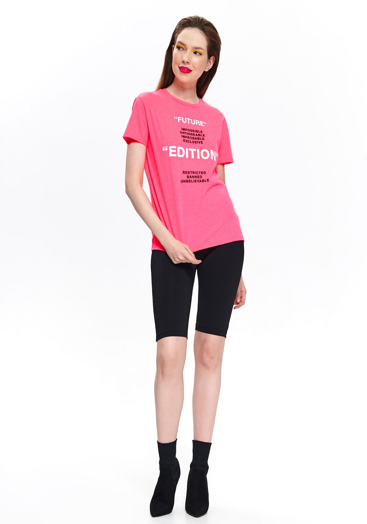 Tricou pentru femei, TOP SECRET, SPO4312, Roz, 40