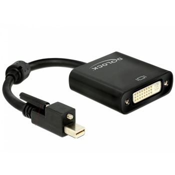 Adaptor mini Displayport 1.2 la DVI T-M 4K Activ, Delock 62639 Adaptor mini Displayport 1.2 la DVI T-M 4K Activ, Delock 62639