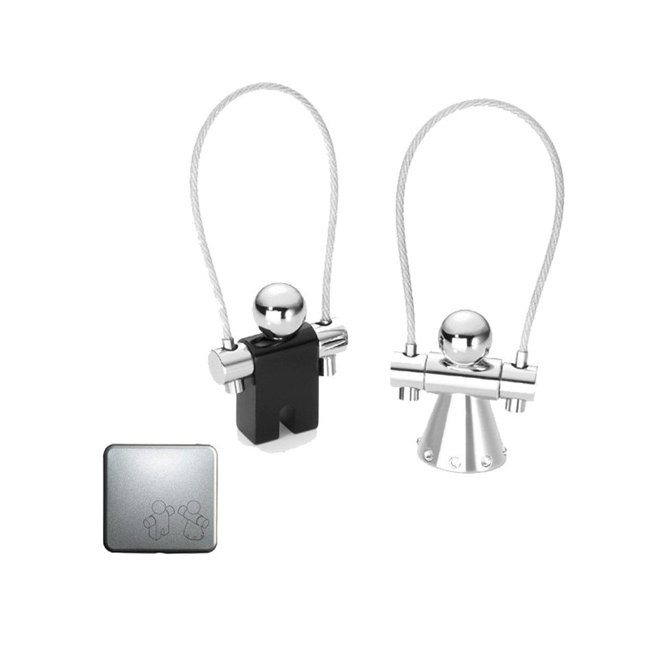 Set breloc mire si mireasa jump together