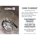 Masina de cafea, CONA, Sticla/Metal, 1 l