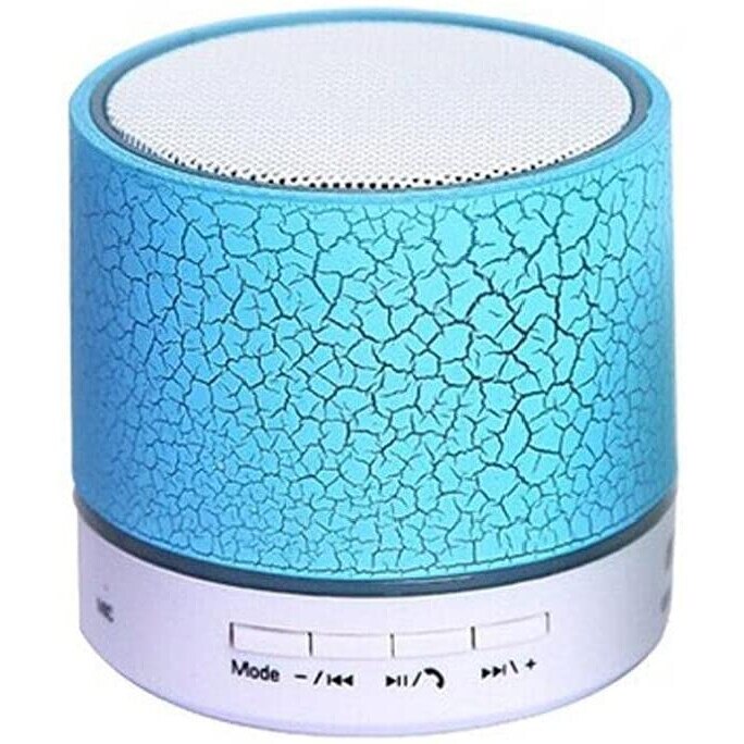 Boxa portabila Jyqan, Bluetooth, LED, TF SD Card, Albastru