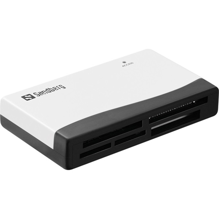 Sandberg Multi Card Reader четец на карти USB Черен, Бяла