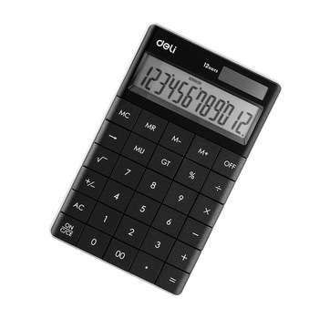Calculator de Birou Modern Deli 1589, 12 Digits, Negru, Alimentare Dubla Calculator de Birou Modern Deli 1589, 12 Digits, Negru, Alimentare Dubla