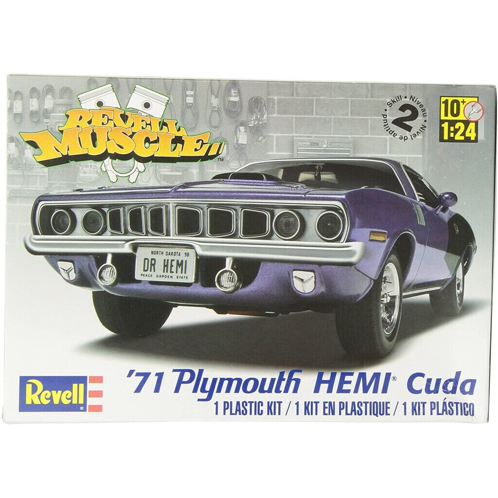 Masina Plymouth 1971 Hemi Cuda 426 Revell, +12 ani, Mov