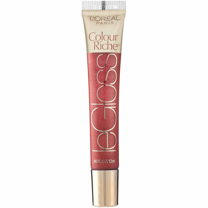 Гланц за устни L'Oréal Paris Colour Riche, Saucy Mauve, Светъл шоколад,, 12мл