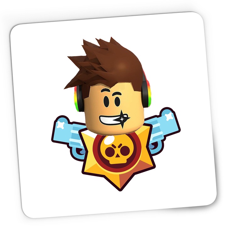 Mousepad Gaming Roblox Player Brawl Stars, 21x19 cm