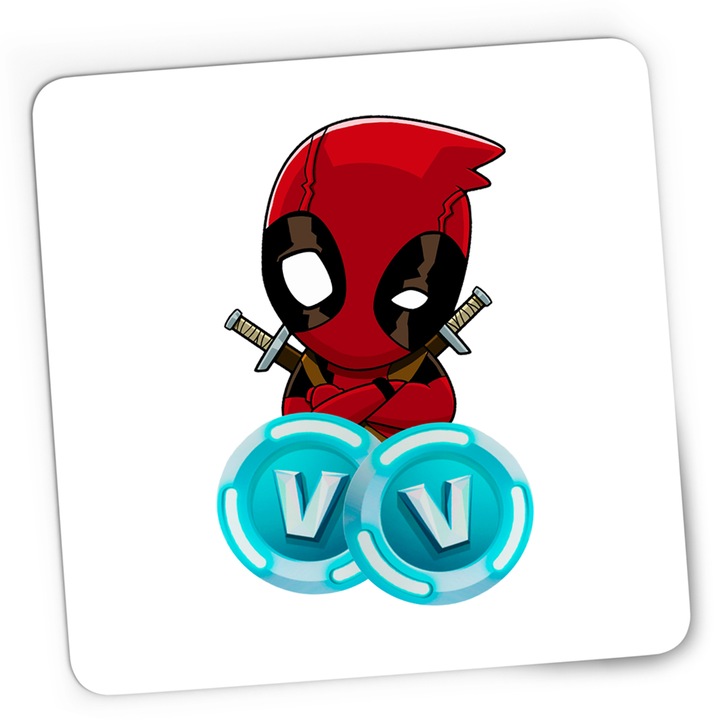 Mousepad Gaming eadpool Fortnite VBucks Ninja, 21x19 cm