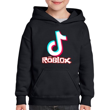 Hanorac copii Roblox Gaming Tiktok, Negru Hanorac copii Roblox Gaming Tiktok, Negru